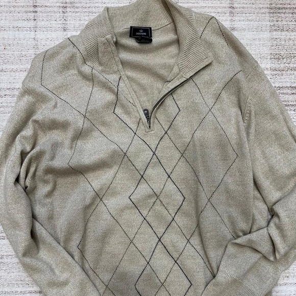 Dockers Other - Dockers Men's Sweater XL Beige Business Casual Office Minimal Fall Winter Cozy